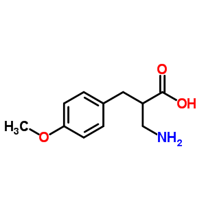 3-AMINO-2-(4-METHOXYBENZYL)PROPANOIC ACID结构式