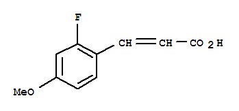 2-FLUORO-4-METHOXYCINNAMIC ACID结构式