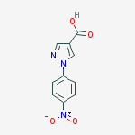 Structure of 1H-Pyrazole-4-carboxylic acid, 1-(4-nitrophenyl)