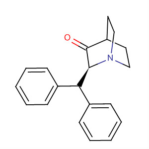 Structure of 1-Azabicyclo[2.2.2]octan-3-one, 2-(diphenylmethyl)-, (2S)-