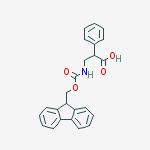 (±)-3-(fmoc-amino)-2-phenylpropionic acid结构式
