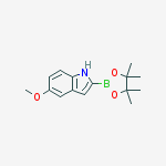 Structure of 5-Methoxy-1H-indole-2-boronic acid pinacol ester