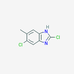 2,5-dichloro-6-methyl-1H-benzoimidazole结构式