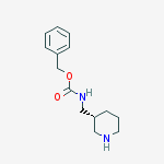 R-3-N-CBZ-AMINOMETHYL PIPERIDINE结构式