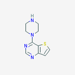 4-(Piperazin-1-yl)thieno[3,2-d]pyrimidine结构式