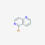 5-BROMO-1,6-NAPHTHYRIDINE结构式