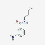Structure of Benzamide, 3-amino-N-butyl-