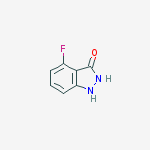 Structure of 4-FLUORO-3-HYDROXY (1H)INDAZOLE