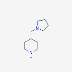 PIPERIDINE,4-(1-PYRROLIDINYLMETHYL)-结构式
