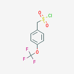 Structure of Benzenemethanesulfonyl chloride, 4-(trifluoromethoxy)-