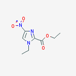 Structure of 1H-IMIDAZOLE-2-CARBOXYLIC ACID,1-ETHYL-4-NITRO-,ETHYL ESTER