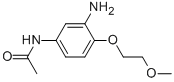 Structure of N-[3-amino-4-(2-methoxyethoxy)phenyl]acetamide