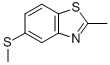 Structure of 2-METHYL-5-METHYLTHIO-BENZOTHIAZOLE