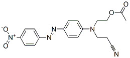 Structure of 3-[[2-(acetyloxy)ethyl][4-[(4-nitrophenyl)azo]phenyl]amino]propiononitrile