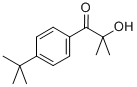 Structure of 1-[4-(1,1-dimethylethyl)phenyl]-2-hydroxy-2-methylpropan-1-one