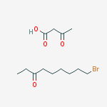 9-bromononan-3-one;3-oxobutanoic Acid结构式