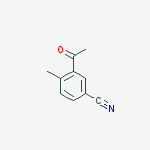 Structure of BENZONITRILE,3-ACETYL-4-METHYL-