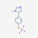 4-[4-(trifluoromethoxy)phenyl]-1H-imidazole结构式