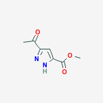 Structure of methyl 3-acetyl-1H-pyrazole-5-carboxylate