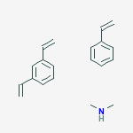 Structure of POLYSTYRENE, CROSSLINKED, TERTIARY AMINE