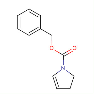 Structure of 1H-Pyrrole-1-carboxylic acid, 2,3-dihydro-, phenylmethyl ester