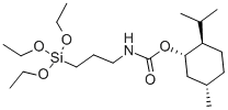 Structure of (S)-N-TRIETHOXYSILYLPROPYL-O-MENTHOCARBAMATE