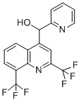 Structure of alpha-2-pyridinyl-2,8-bis(trifluoromethyl)-4-quinolinemethanol