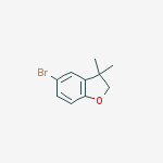 5-bromo-3,3-dimethyl-2,3-dihydrobenzofuran结构式