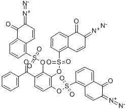 Structure of 2,3,4-Trihydroxybenzophenone naphthoquinone-1,2-diazido-5-sulfonate