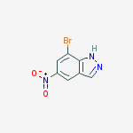 Structure of 7-BROMO-5-NITRO-1H-INDAZOLE
