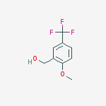 Structure of [2-methoxy-5-(trifluoromethyl)phenyl]methanol