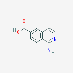 6-ISOQUINOLINECARBOXYLIC ACID 1-AMINO-结构式