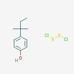 Structure of Phenol, 4-(1,1-dimethylpropyl)-, polymer with sulfur chloride (S2Cl2)