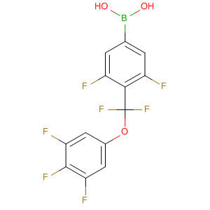 Structure of Boronic acid,[4-[difluoro(3,4,5-trifluorophenoxy)methyl]-3,5-difluorophenyl]-