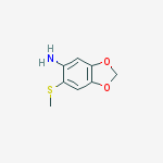 Structure of 1,3-Benzodioxol-5-aMine, 6-(Methylthio)-