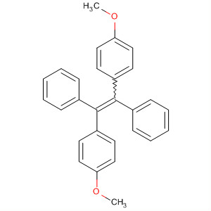 Structure of Benzene, 1,1'-(1,2-diphenyl-1,2-ethenediyl)bis[4-methoxy-