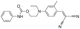 Structure of 2-[4-(2,2-dicyanovinyl)-N-ethyl-3-methylaniline]ethyl carbanilate
