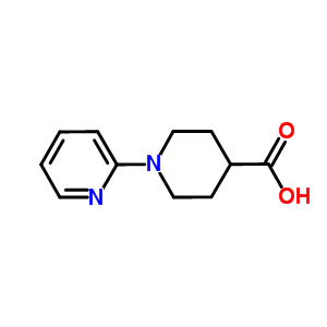 1-(2-吡啶基)-4-哌啶甲酸结构式