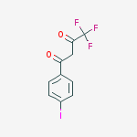 4,4,4-trifluoro-1-(4-iodophenyl)butane-1,3-dione结构式