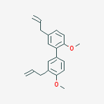 Structure of 1,1'-biphenyl, 2,4'-dimethoxy-3',5-di-2-propen-1-yl-