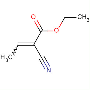 2-Butenoic acid, 2-cyano-, ethyl ester结构式