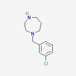 Structure of 1-(3-Chlorobenzyl)hoMopiperazine, 95%