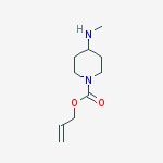 Structure of 4-N-METHYLAMINO-1-ALLOC-PIPERIDINE