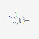 5-BENZOTHIAZOLAMINE,4-CHLORO-2-METHYL-结构式