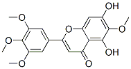 Structure of 5,7-Dihydroxy-6-methoxy-2-(3,4,5-trimethoxyphenyl)-4H-1-benzopyran-4-one
