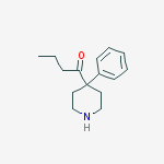 Structure of 1-Butanone, 1-(4-phenyl-4-piperidinyl)-
