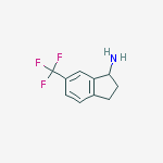 Structure of 1H-Inden-1-amine, 2,3-dihydro-6-(trifluoromethyl)-