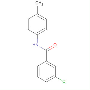 Structure of Benzamide, 3-chloro-N-(4-methylphenyl)-