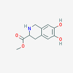 Structure of 3-ISOQUINOLINECARBOXYLIC ACID 1,2,3,4-TETRAHYDRO-6,7-DIHYDROXY-,METHYL ESTER