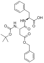 Structure of BOC-L-ASPARTIC ACID BENZYL ESTER PHENYLALANINE